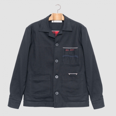 imagem JAQUETA WORK JAPANESE SELVEDGE DENIM PRETO