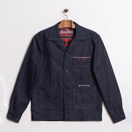 imagem JAPANESE SELVEDGE DENIM 13oz WORKER JACKET INDIGO