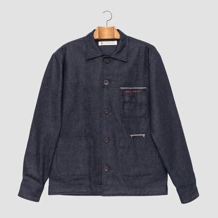 imagem JAPANESE SELVEDGE DENIM 13oz WORK JACKET INDIGO