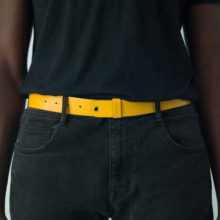 imagem NATURAL BELT DOUBLE-SIDED BLACK AND YELLOW