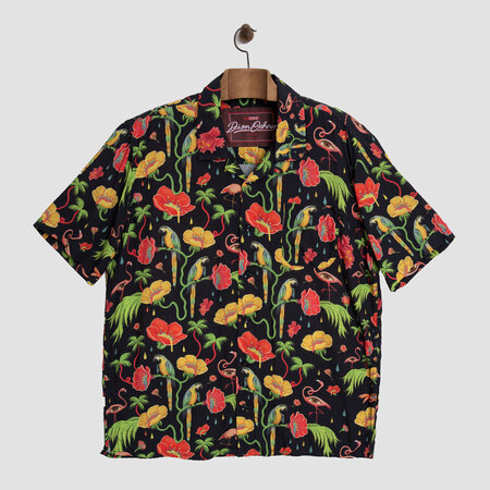 imagem TROPICAL PSYCHODELIA RAYON SHIRT CUBAN COLLAR 